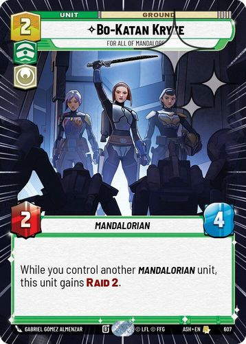 [08-ASH-EN-0607](R) Bo-Katan Kryze - For All of Mandalore (Hyperspace) (Foil)