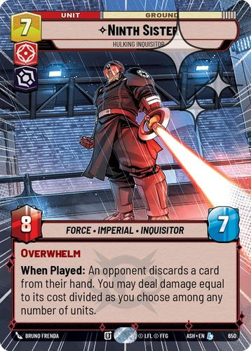 [08-ASH-EN-0650](L) Ninth Sister - Hulking Inquisitor (Hyperspace) (Foil)