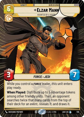 [08-ASH-EN-0726](L) Elzar Mann - Haunted by a Vision (Hyperspace) (Foil)