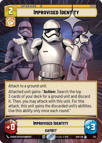[08-ASH-EN-0732](L) Improvised Identity (Hyperspace) (Foil)