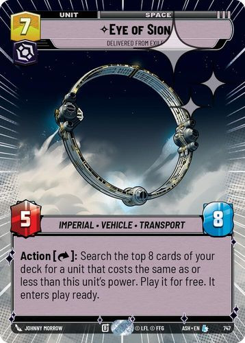 [08-ASH-EN-0747](L) Eye of Sion - Delivered from Exile (Hyperspace) (Foil)