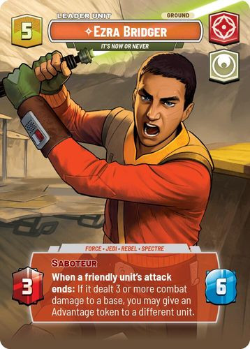 [08-ASH-EN-0779](C) Ezra Bridger - It's Now or Never (Showcase) (Foil)