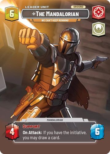 [08-ASH-EN-0780](R) The Mandalorian - We Can't Keep Running (Showcase) (Foil)