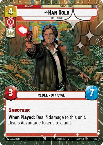 [08-ASH-EN-0660](S) Han Solo - It'll Work (Hyperspace) (Foil)
