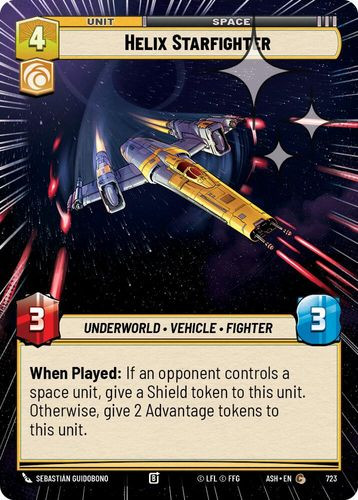 [08-ASH-EN-0723](C) Helix Starfighter (Hyperspace) (Foil)