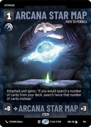 [08-ASH-EN-0798](L) Arcana Star Map - Path to Peridea (Prestige)