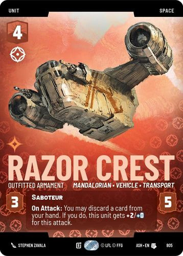 [08-ASH-EN-0805](U) Razor Crest - Outfitted Armament (Prestige)