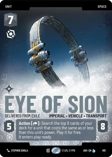 [08-ASH-EN-0815](L) Eye of Sion - Delivered from Exile (Prestige)