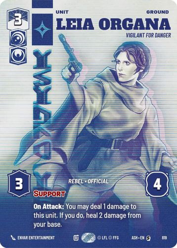 [08-ASH-EN-0819](S) Leia Organa - Vigilant for Danger (Prestige)