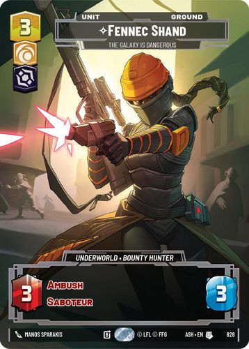 [08-ASH-EN-0828](U) Fennec Shand - The Galaxy Is Dangerous (Prestige)