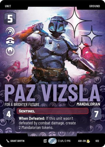 [08-ASH-EN-0832](R) Paz Vizsla - For a Brighter Future (Prestige) (Foil)