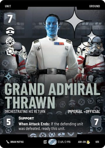 [08-ASH-EN-0835](R) Grand Admiral Thrawn - Orchestrating His Return (Prestige) (Foil)