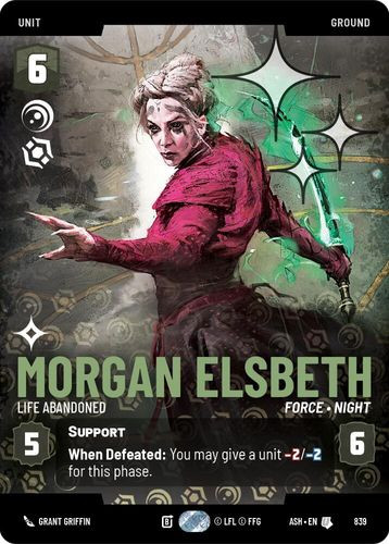 [08-ASH-EN-0839](R) Morgan Elsbeth - Life Abandoned (Prestige) (Foil)