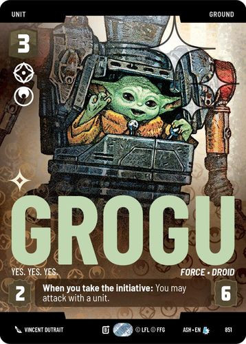 [08-ASH-EN-0851](U) Grogu - Yes. Yes. Yes. (Prestige) (Foil)