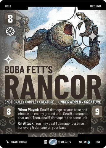 [08-ASH-EN-0853](U) Boba Fett's Rancor - Emotionally Complex Creature (Prestige) (Foil)