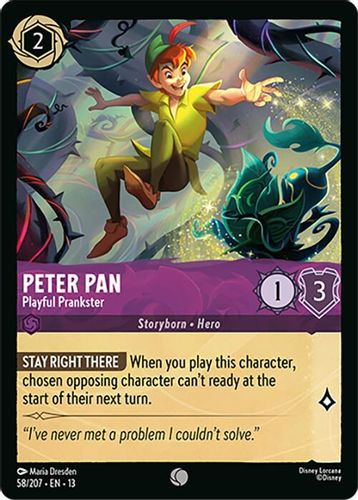 [LOR13-058/207](C) Peter Pan - Playful Prankster (Foil)