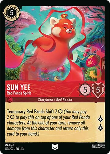 [LOR13-119/207](U) Sun Yee - Red Panda Spirit (Foil)