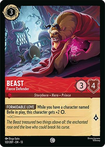 [LOR13-122/207](C) Beast - Fierce Defender (Foil)
