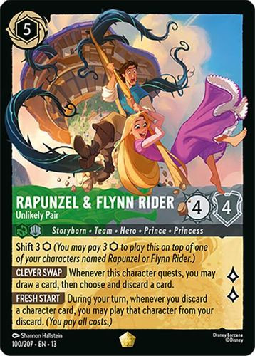 [LOR13-100/207](L) Rapunzel & Flynn Rider - Unlikely Pair