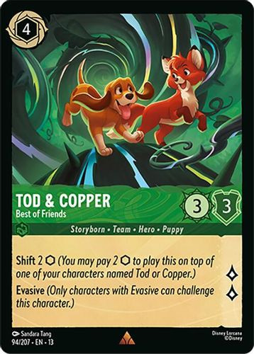 [LOR13-094/207](R) Tod & Copper - Best of Friends (Foil)