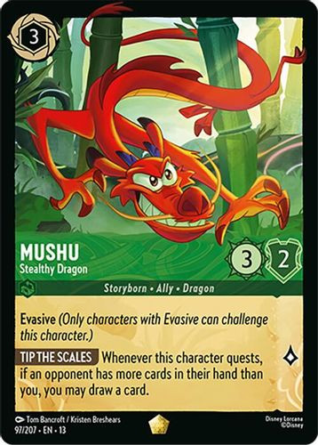 [LOR13-097/207](L) Mushu - Stealthy Dragon (Foil)