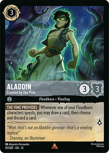 [LOR13-177/207](R) Aladdin - Created by the Vine (Foil)