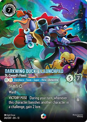 [LOR13-242/207](E) Darkwing Duck & Launchpad - St. Canard's Finest (Foil)