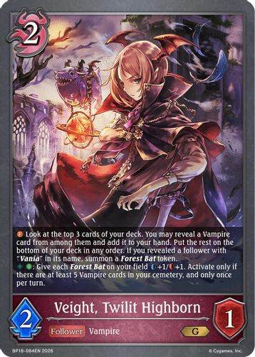 [BP18-084EN](G) Veight, Twilit Highborn