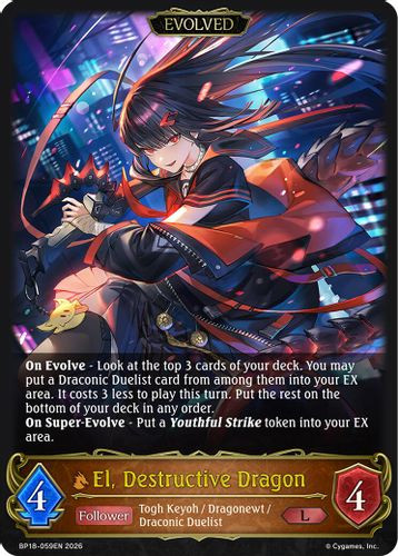[BP18-059EN](L) El, Destructive Dragon (Evolved)