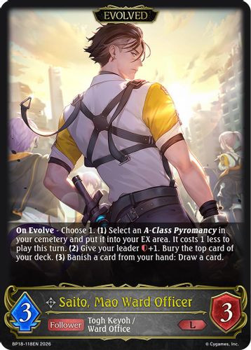 [BP18-118EN](L) Saito, Mao Ward Officer (Evolved)