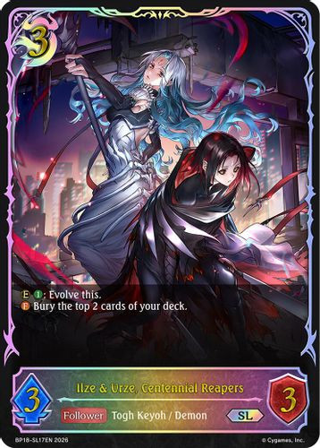 [BP18-SL17EN](SL) Ilze & Urze, Centennial Reapers (Super Legendary)