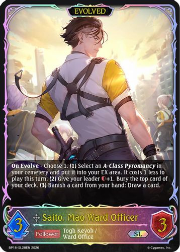 [BP18-SL28EN](SL) Saito, Mao Ward Officer (Evolved) (Super Legendary)