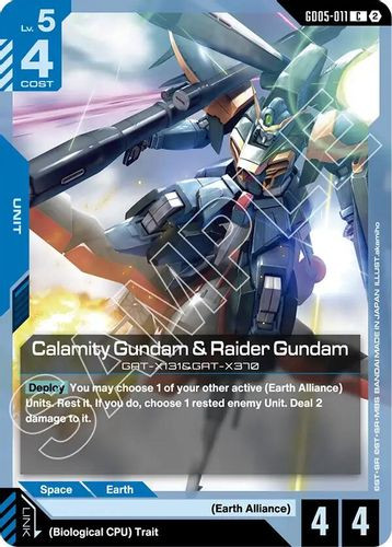 [GD05-011](C) Calamity Gundam & Raider Gundam
