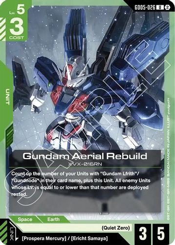 [GD05-026](U) Gundam Aerial Rebuild