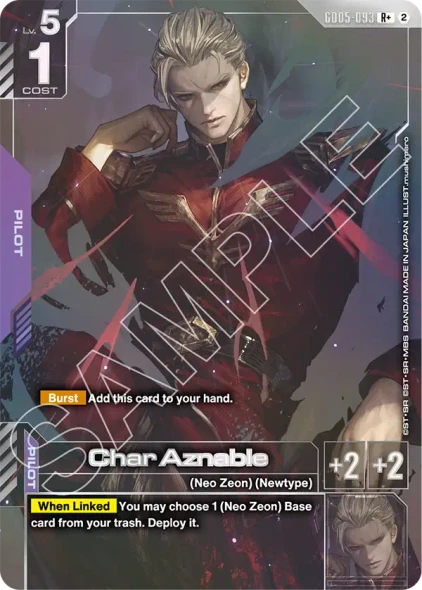 [GD05-093](R+) Char Aznable {Alt Art} {Foil}