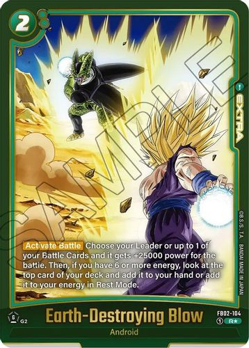 [FB02-104](R) Earth-Destroying Blow {FB08 Ver.} {1 Star Alt Art} {Foil}
