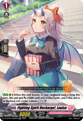 D-LBT01/020EN RR Fighting Spirit Recharge!, Louisa