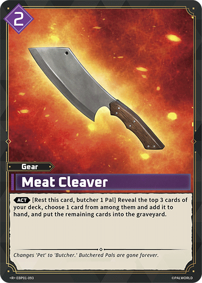 [EBP01-093](R) Meat Cleaver {Foil}