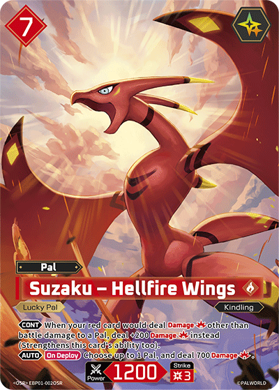 [EBP01-002](OSR) Suzaku - Hellfire Wings {Foil}
