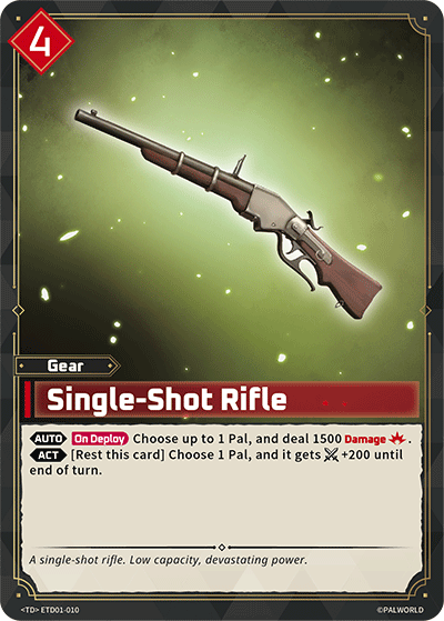 [ETD01-010](TD) Single-Shot Rifle