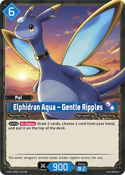 [ETD01-012](TSR) Elphidran Aqua - Gentle Ripples {Foil}