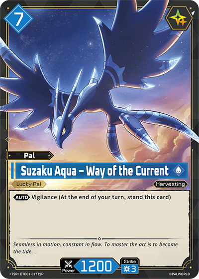 [ETD01-017](TSR) Suzaku Aqua - Way of the Current {Foil}