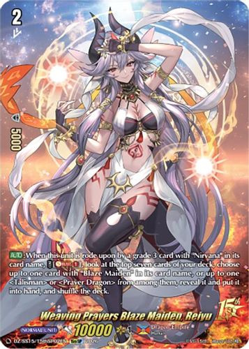 [DZ-SS15/15thSP02EN](15thSP) Weaving Prayers Blaze Maiden, Reiyu (15thSP)