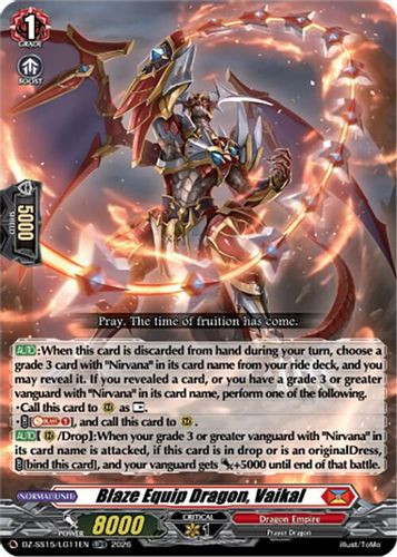 [DZ-SS15/LG11](LGRR) Blaze Equip Dragon, Vaikal (LGRR)