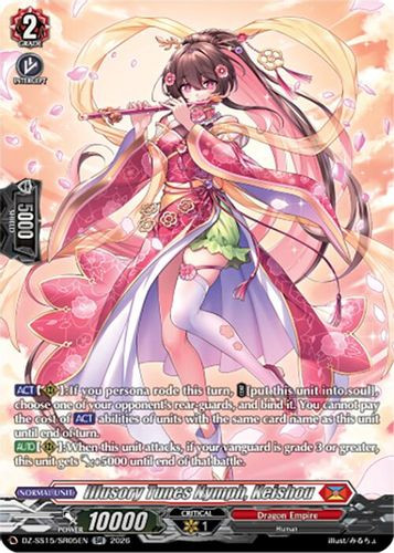 [DZ-SS15/SR05EN](SR) Illusory Tunes Nymph, Keishou (SR)