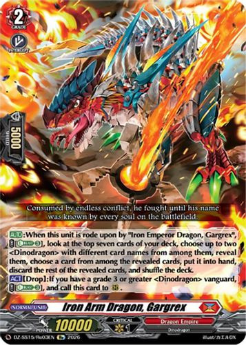 [DZ-SS15/Re03EN](RE) Iron Arm Dragon, Gargrex (RE)