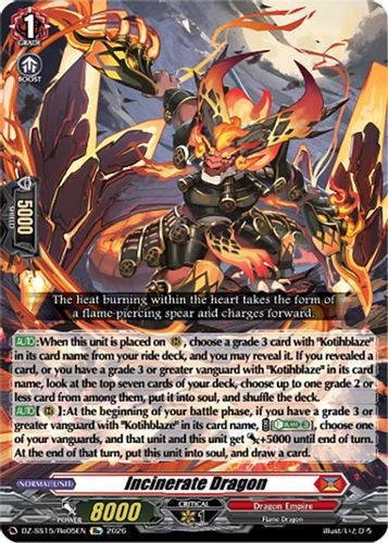 [DZ-SS15/Re05EN](RE) Incinerate Dragon (RE)