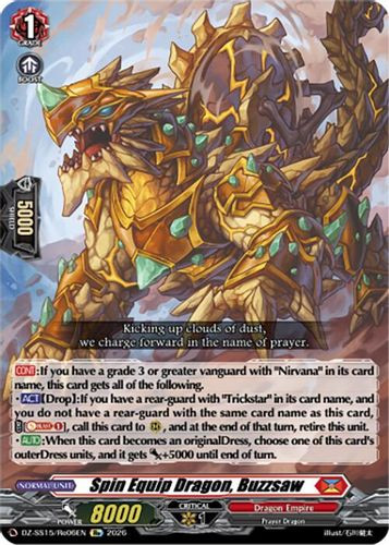 [DZ-SS15/Re06EN](RE) Spin Equip Dragon, Buzzsaw (RE)
