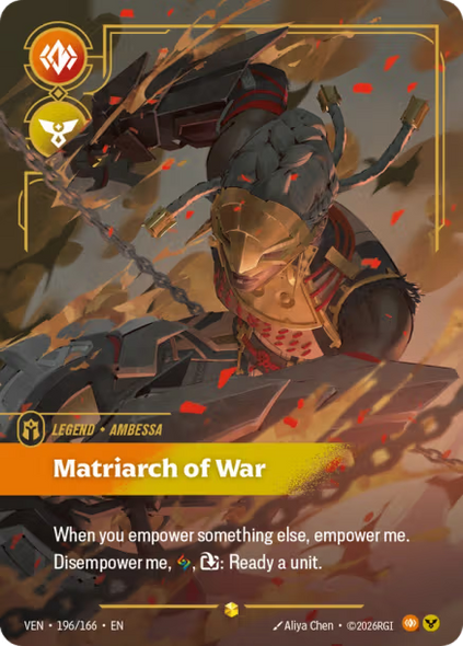 |RB04|[VEN-196*/166](ON) Ambessa - Matriarch of War {Signature} {Foil}