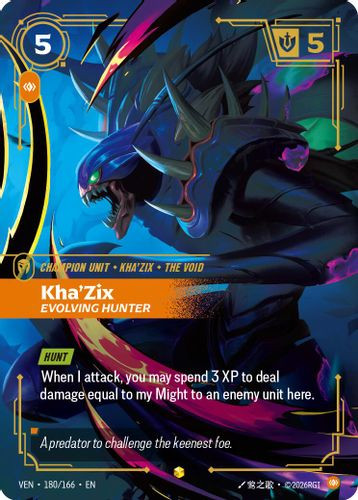 |RB04|[VEN-180/166](ON) Kha'Zix - Evolving Hunter {Foil}